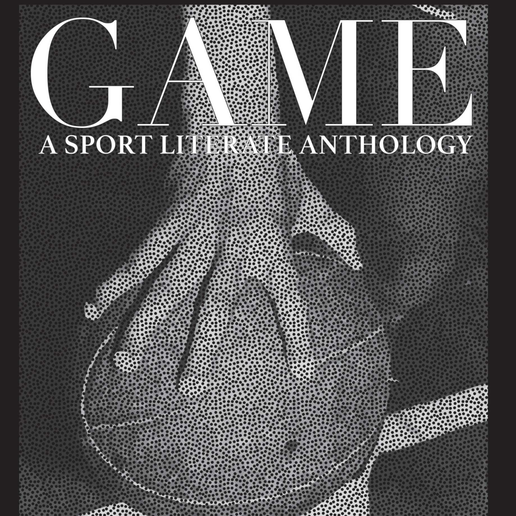 Front cover of book shows person grasping a basketball with one hand